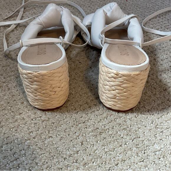 NEW Schutz Lewis Block Heel in White Size 9 - Picture 6 of 9